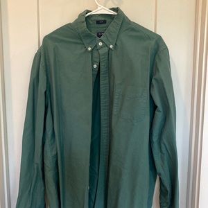 JCrew Green Oxford